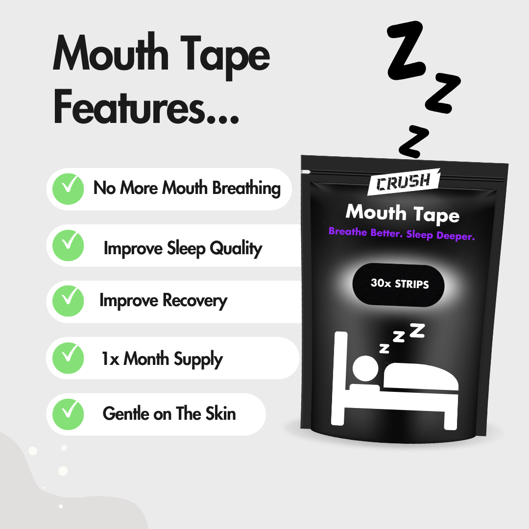 Crush Mouth Tape | Sleep Deeper & Recover Better | 30-Day Supply